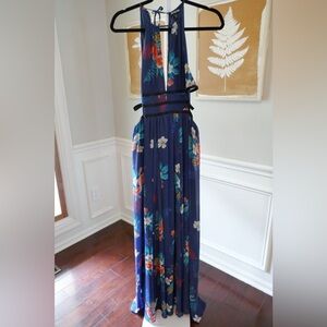 Express size medium maxi dress with cut out sides.